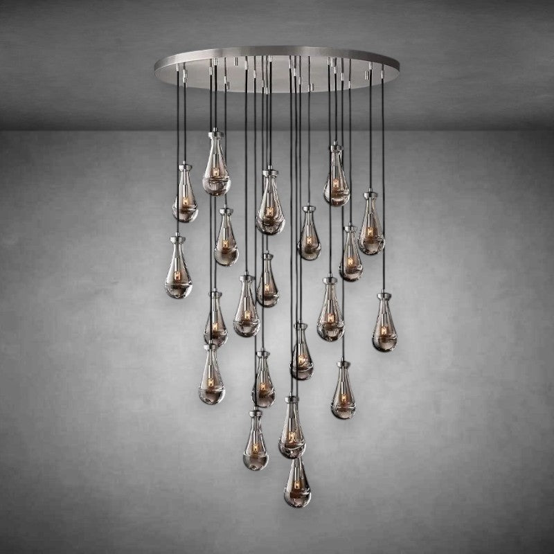 Raindrop Round Modern Chandelier Light