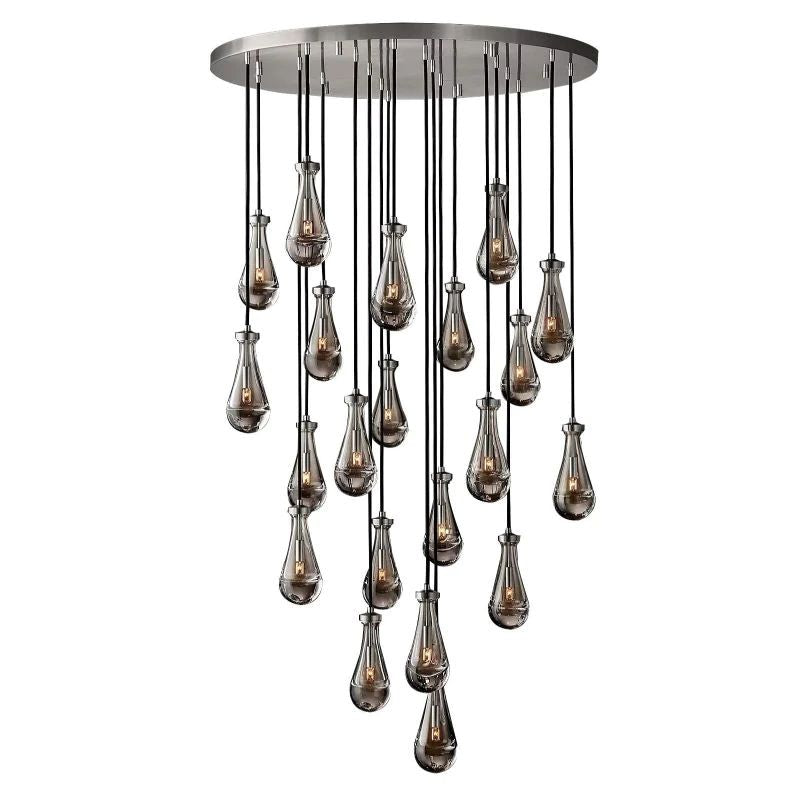 Aria Raindrop Round Chandelier 47"