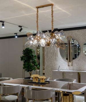 Modern Wine Glass Shape Chandelier Italian Light Luxury Light Fixture for Dining Room/Living Room