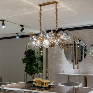 Modern Wine Glass Shape Chandelier Italian Light Luxury Light Fixture for Dining Room/Living Room