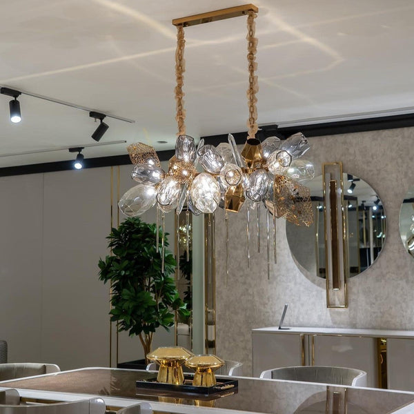 Modern Wine Glass Shape Chandelier Italian Light Luxury Light Fixture for Dining Room/Living Room