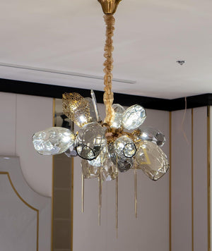 Modern Wine Glass Shape Chandelier Italian Light Luxury Light Fixture for Dining Room/Living Room