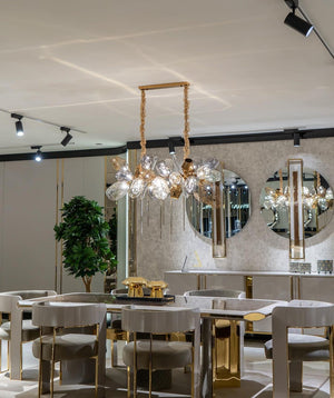 Modern Wine Glass Shape Chandelier Italian Light Luxury Light Fixture for Dining Room/Living Room