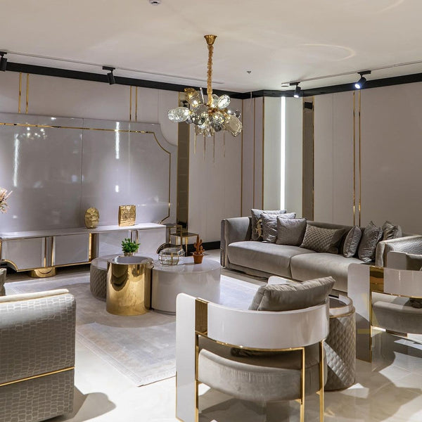 Modern Wine Glass Shape Chandelier Italian Light Luxury Light Fixture for Dining Room/Living Room