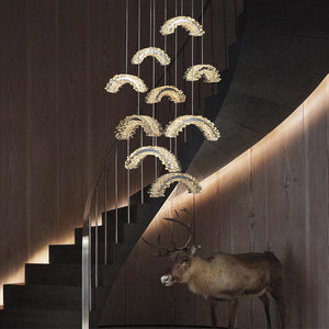 Rose Rock Crystal Chandelier Contemporary Chandelier Office