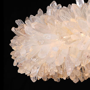 Rose Rock Crystal Modern Chandelier Glamorous Pendant Lighting