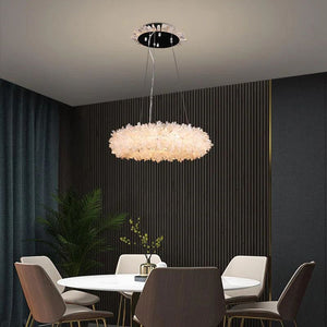 Rose Rock Crystal Modern Chandelier Glamorous Pendant Lighting