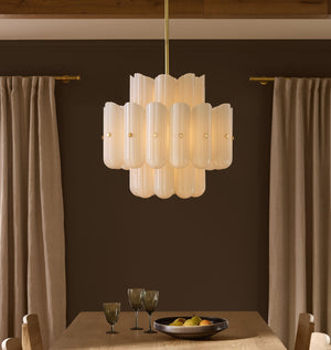 Lorna LED Double Tier Chandelier 25" 35" 46"