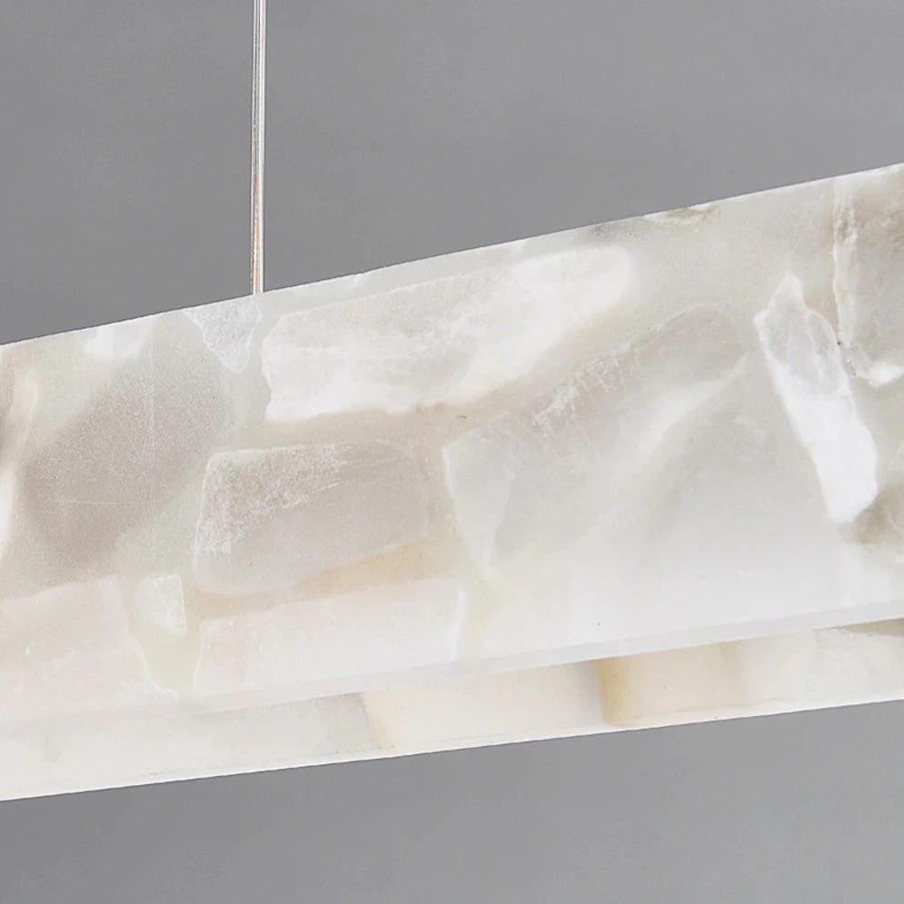Aria 60" Natural Marble Kitchen Island Chandelier