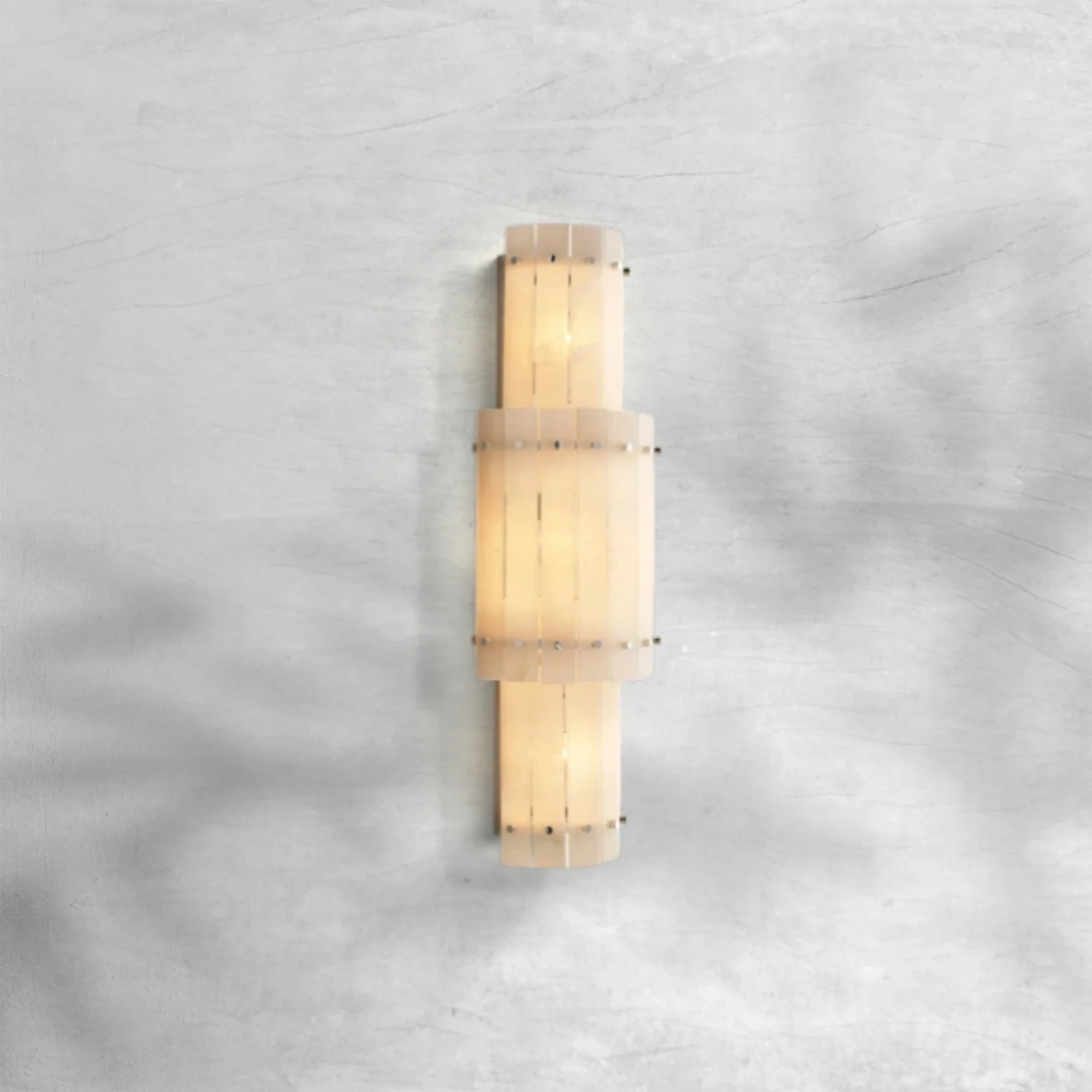 Sun Marcus Alabaster Grand Round Sconce
