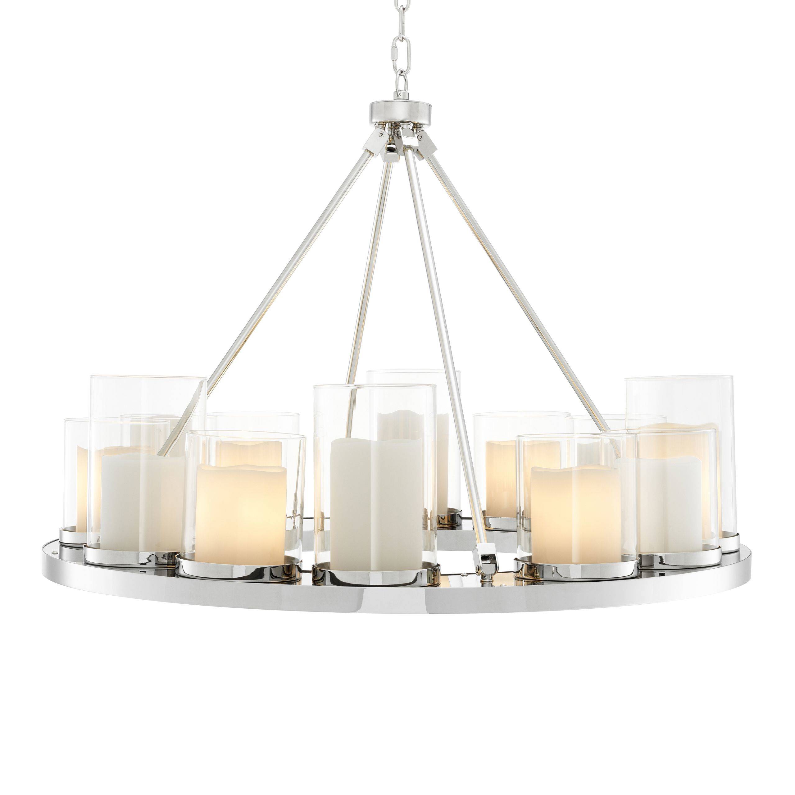 Summit Ring Modern Chandelier - Steel