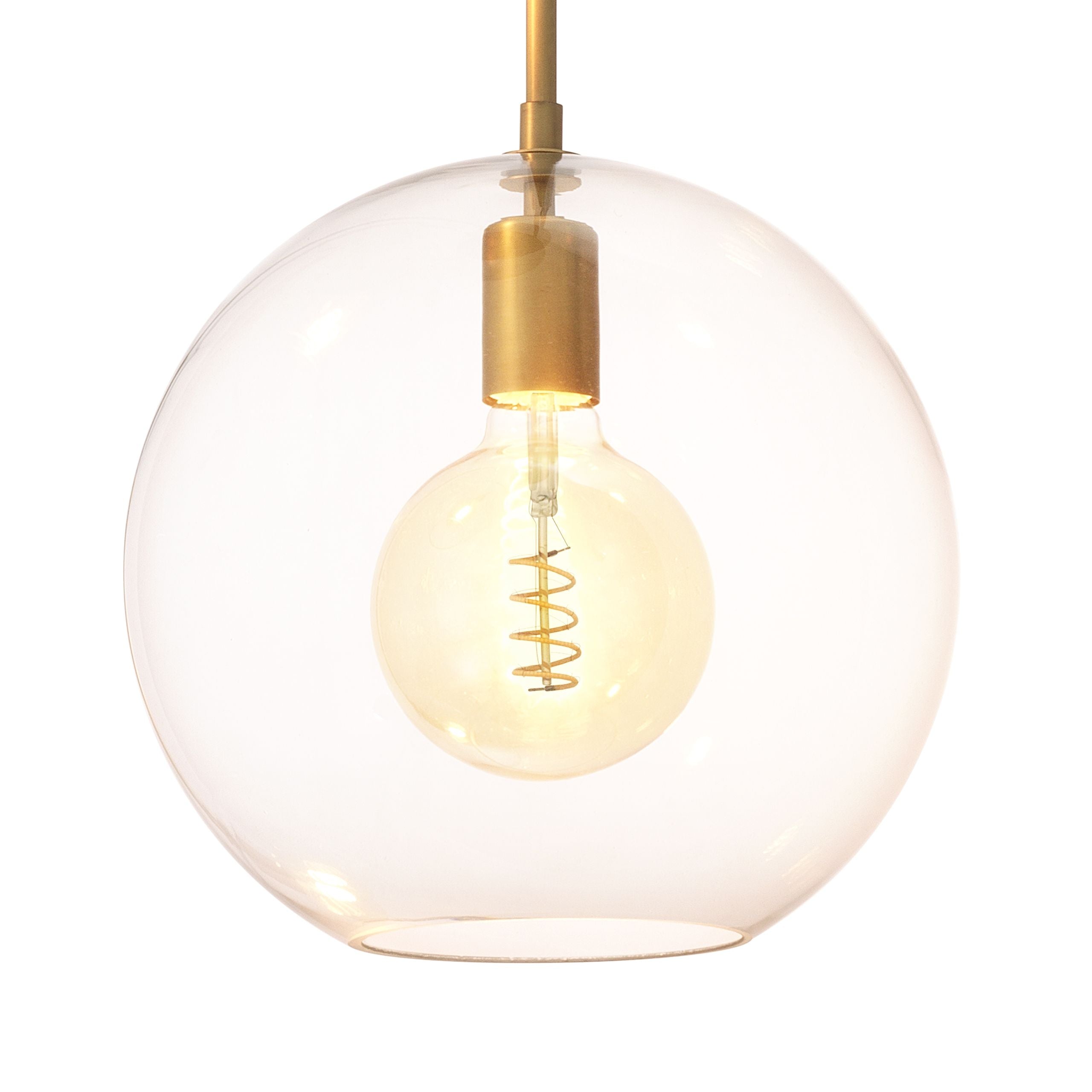 Eternity 3-Light Modern Brass Chandelier - Brass/Bronze