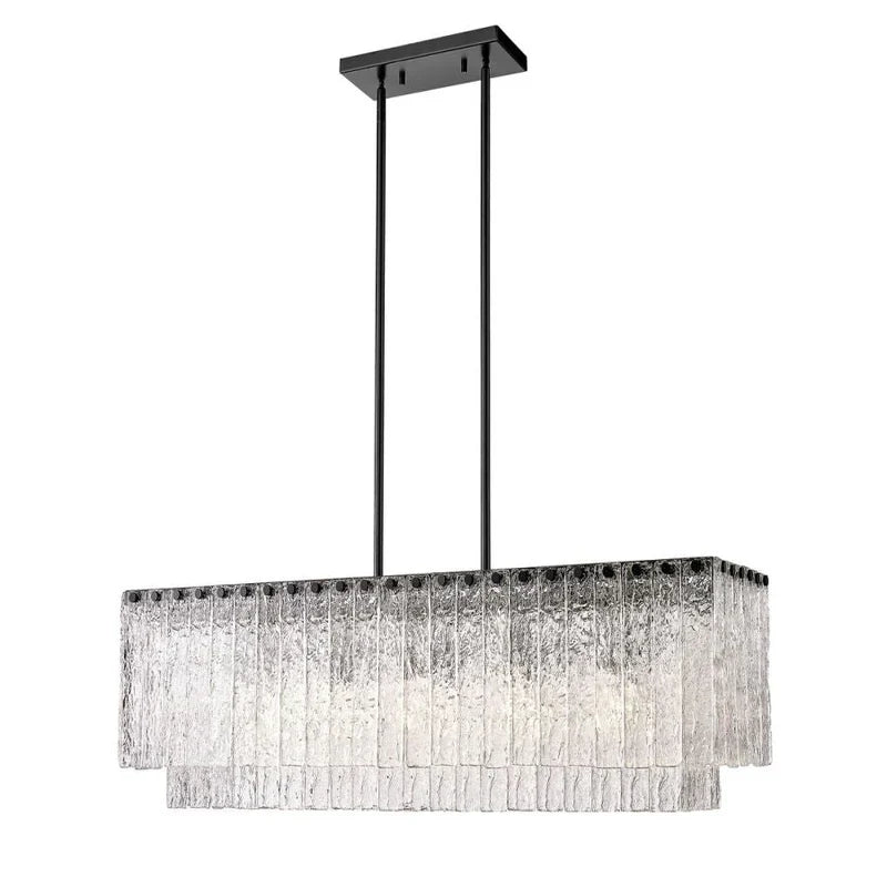 Aria Z-Lite Linear Glass Chandelier