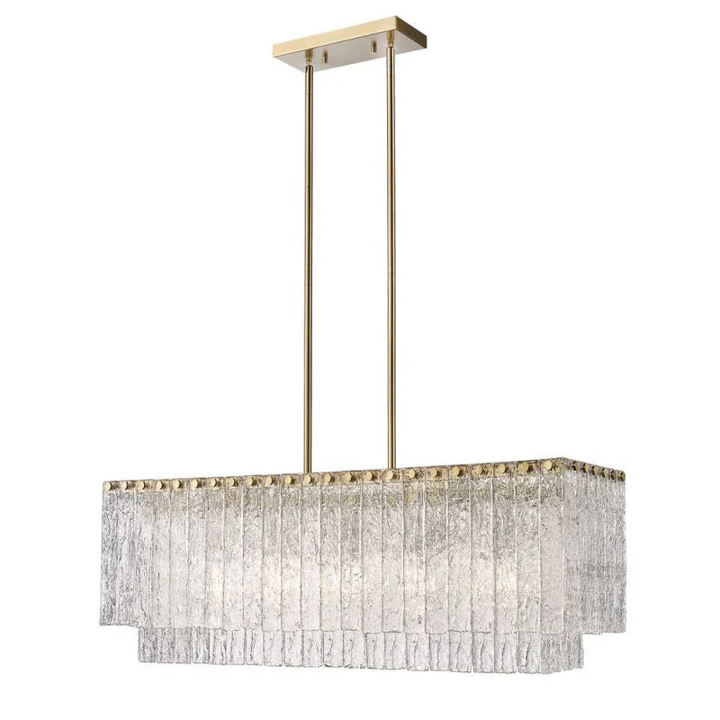 Aria Z-Lite Linear Glass Chandelier