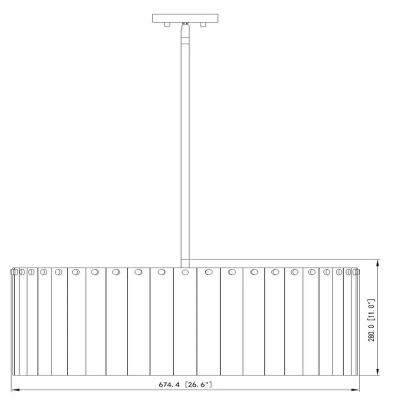 Aria Z-Lite Round Glass Chandelier