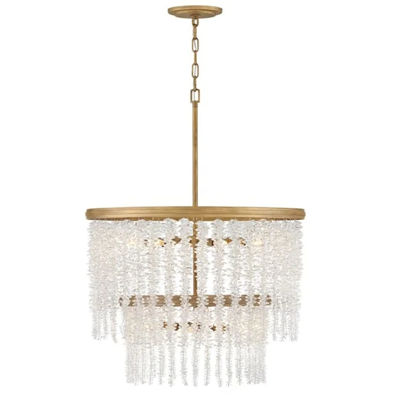Valley Lamps Vac Crystal Round 2 Tier Chandelier 26"