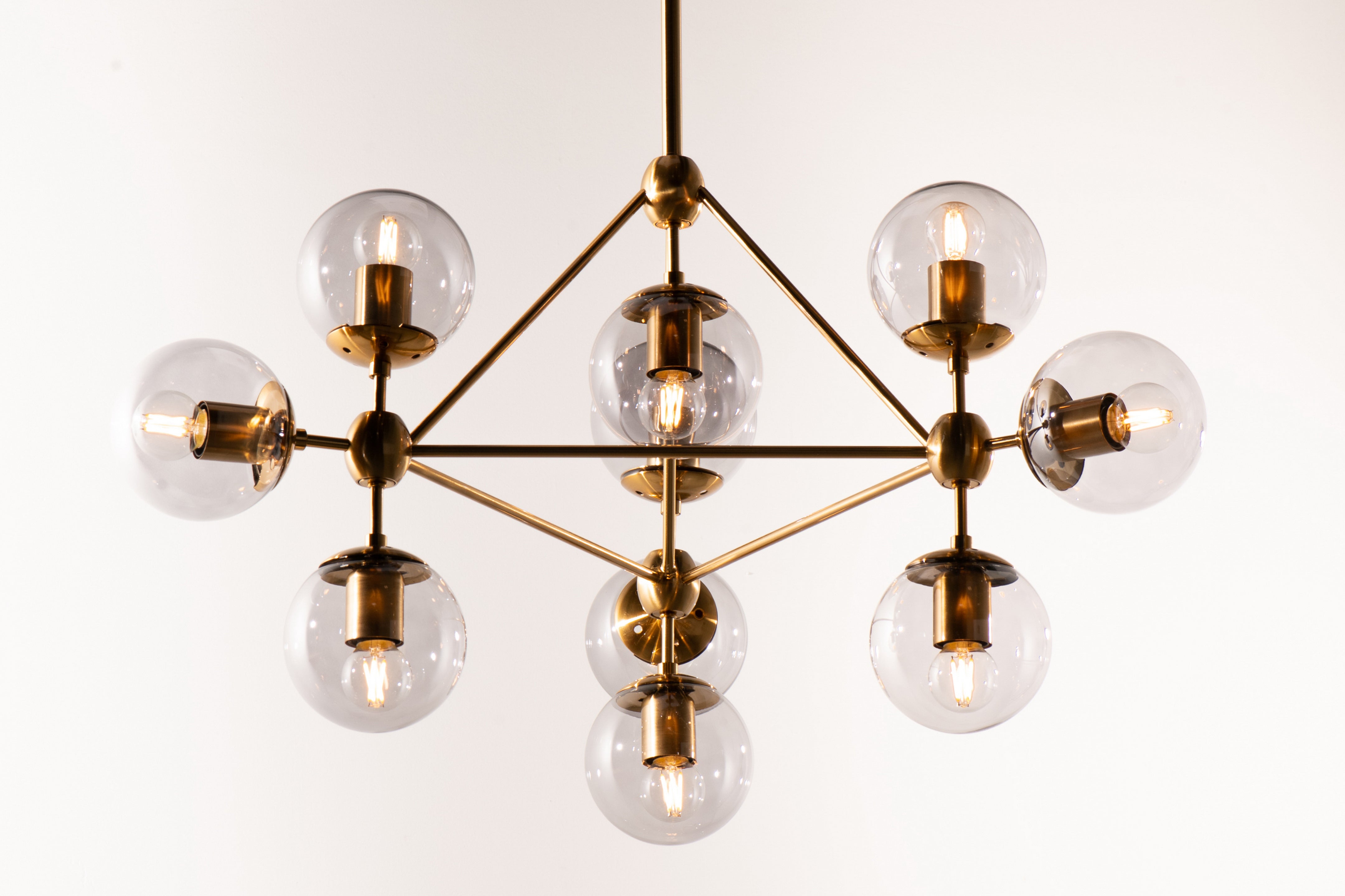 Aria Bordeaux Glass Globe Chandelier