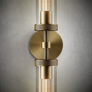 Modern Glass Tube Wall Lamp (2 Pieces)