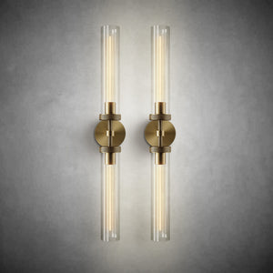 Modern Glass Tube Wall Lamp (2 Pieces)