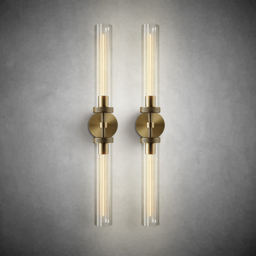 Modern Glass Tube Wall Lamp (2 Pieces)