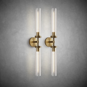 Modern Glass Tube Wall Lamp (2 Pieces)