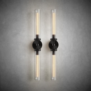Modern Glass Tube Wall Lamp (2 Pieces)