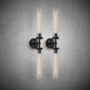 Modern Glass Tube Wall Lamp (2 Pieces)