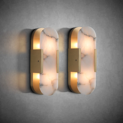 Alabaster Wall lamp Set (2 Pieces)