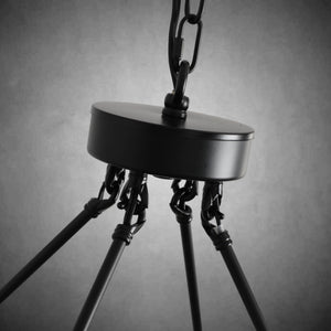 Wagon Wheel Chandelier with Glass Shades