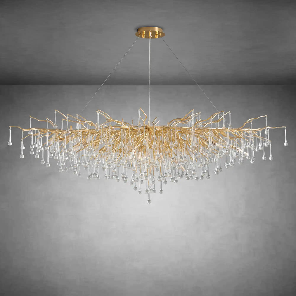 63" Modern Crystal Tree Branch Chandelier with 15 Lights
