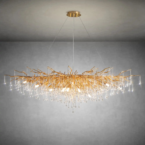 63" Modern Crystal Tree Branch Chandelier with 15 Lights