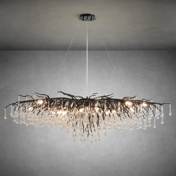 63" Modern Crystal Tree Branch Chandelier with 15 Lights