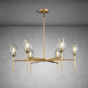 Modern Tulip Round Chandelier for Living Rooms and Bedrooms