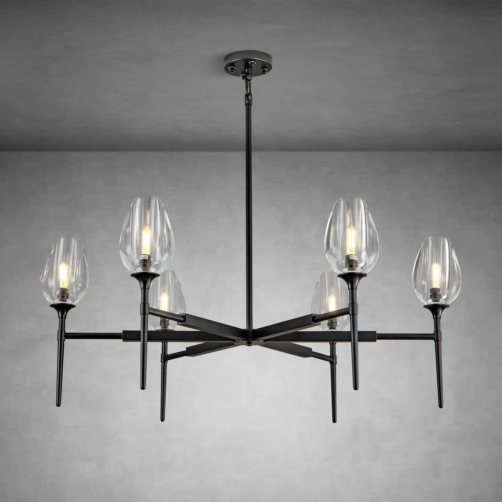 Modern Tulip Round Chandelier for Living Rooms and Bedrooms