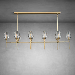 Modern Tulip Linear Chandelier for Dining Room and Bedroom