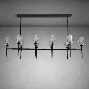 Modern Tulip Linear Chandelier for Dining Room and Bedroom
