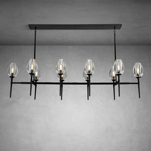 Modern Tulip Linear Chandelier for Dining Room and Bedroom