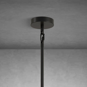 48" Round Brass Crystal Chandelier