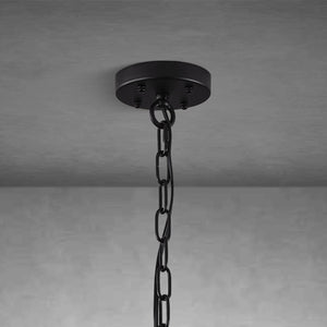 Round Brass Crystal Wagon Wheel Chandelier