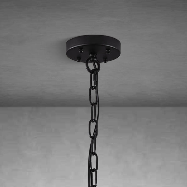 Round Brass Crystal Wagon Wheel Chandelier