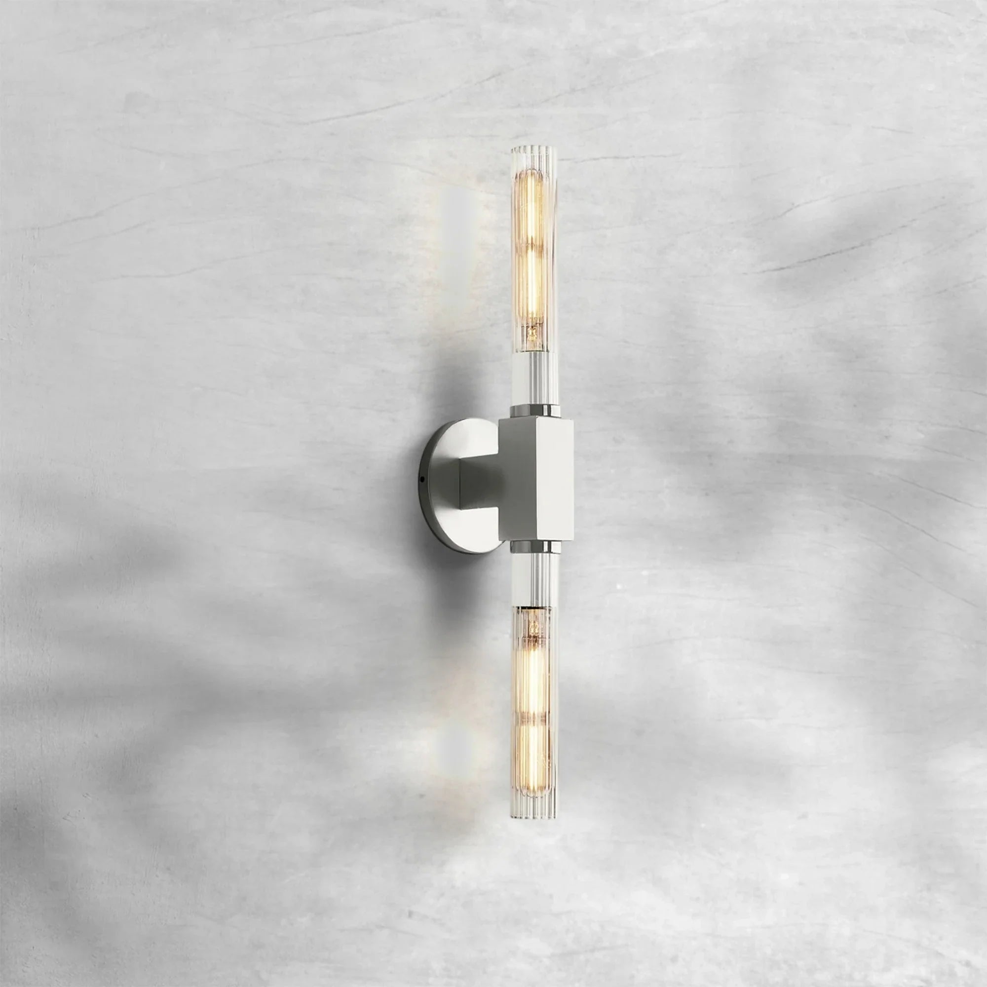 Cannel Glass Linear Wall Sconce