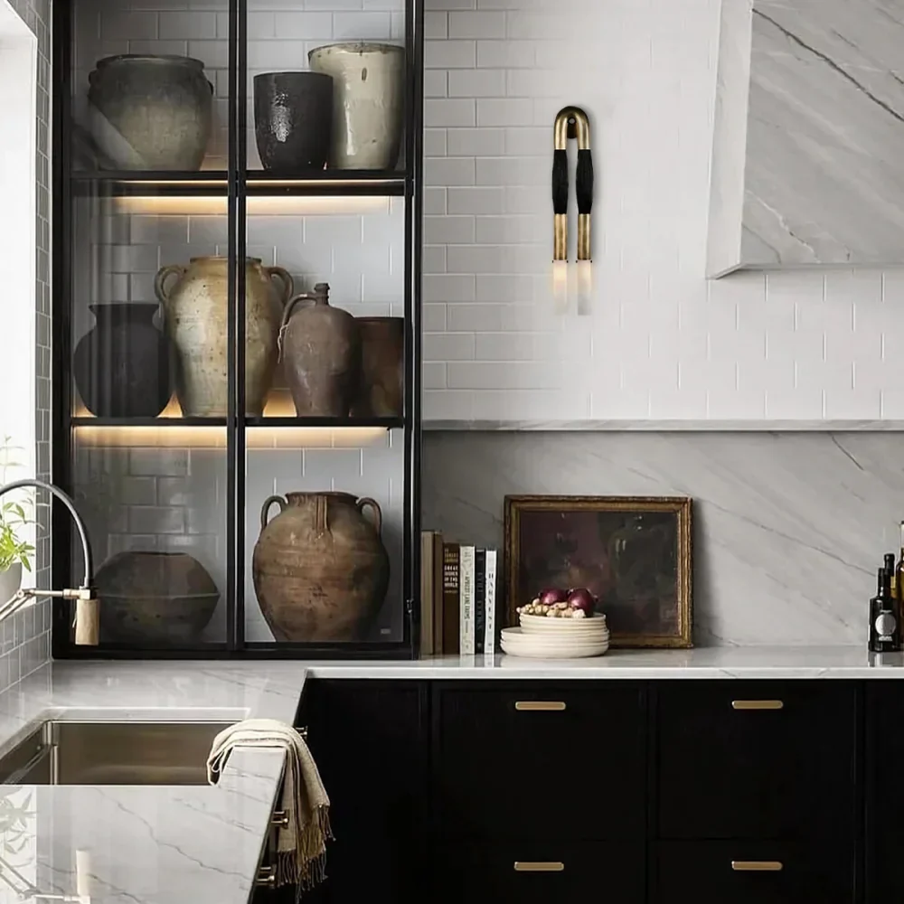 Horsehair Wall Sconce 30''H