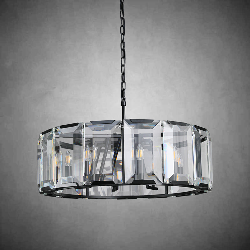 Harlew Crystal Round Chandelier 31"