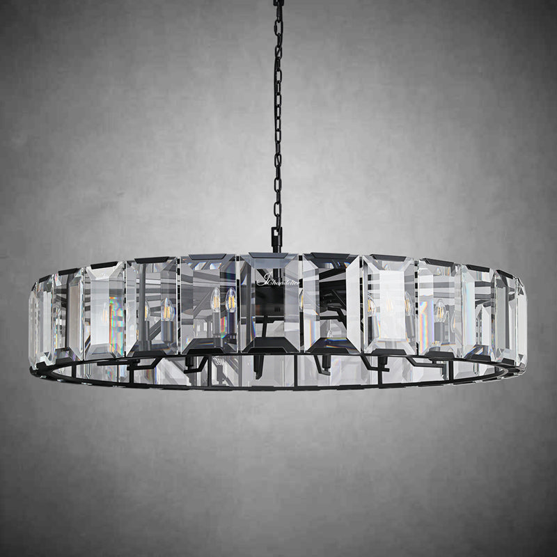 Harlew Crystal Round Chandelier 43"