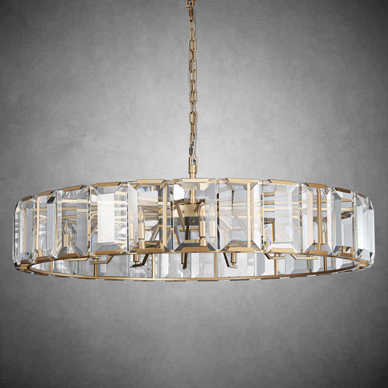 Harlew Crystal Round Chandelier 43"