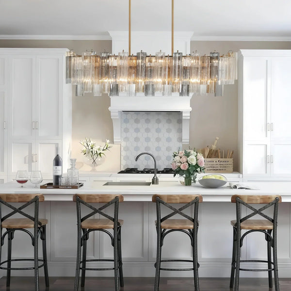 Addis 51'' Modern Linear Chandelier for Dining Room-