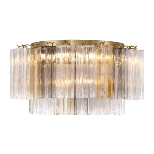 Addis Flushmount 22"/32"-22"-7 Lights-Brass-Autumn-Arialamps