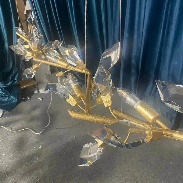 Addison 63.5" Linear Crystal Chandelier - Arialamps