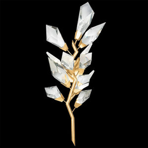 Addison Gold Leafed 27″ Crystal Sconce - Arialamps