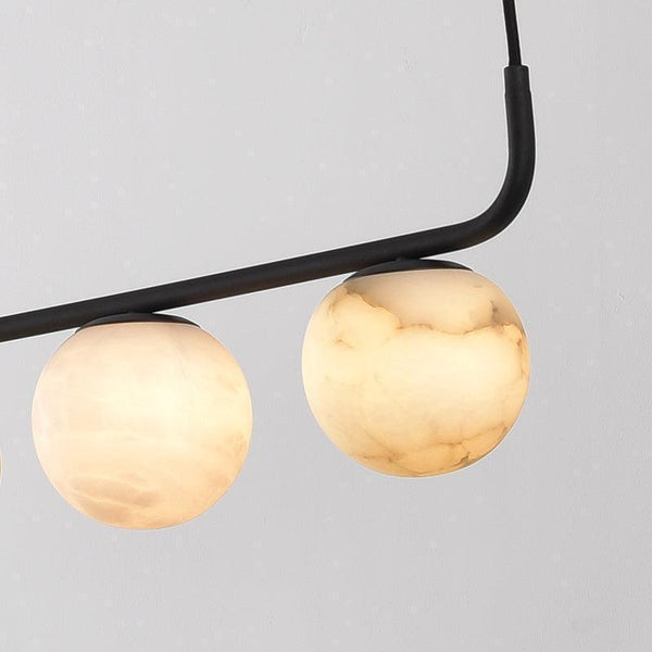 Alabaster Anne Island Chandelier 5 Lights-Arialamps